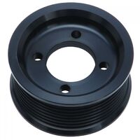 Edelbrock Supercharger Pulley E-Force Enforcer Aluminium Black Serpentine 8-Groove 3.000 in. Diameter Each EB15872