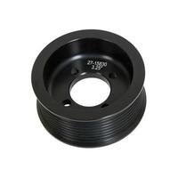 Edelbrock Supercharger Pulley E-Force Enforcer Aluminium Black Serpentine 8-Groove 3.250 in. Diameter Each EB15873