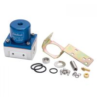 Edelbrock Fuel Pressure Regulator Return Inline 35-90 psi Aluminium Blue Anodized Mounting Bracket Kit EB174042