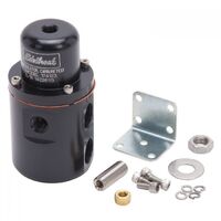 Edelbrock Fuel Pressure Regulator Non-return Inline 5-10 psi Aluminium Black Anodized Each EB174123