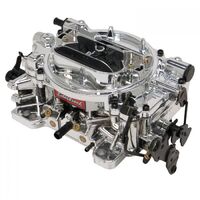 Edelbrock Carburetor Thunder Series AVS 500 cfm Square Bore Manual Choke 4-Barrel Silver Each EB180249