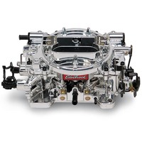 Edelbrock Carburretor Thunder AVS 650 cfm Square Bore Manual Choke 4-Barrel Single Inlet EnduraShine Each EB18054