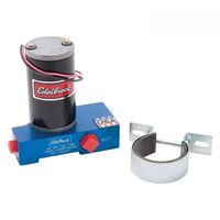 Edelbrock Fuel Pump Quiet-Flo Electric 12 psi 160 gph 1/2 in. NPT Female Threads Inlet/Outlet Blue Anodized Each EB182062