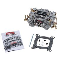 Edelbrock Carburetor AVS 2 650 cfm 4-Barrel Square Bore Manual Choke Annular Boosters Offroad Spring-Loaded Needle and Seat Satin Non-EGR E EB1915