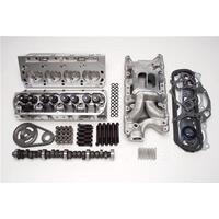 Edelbrock Top End Engine Kit Intake Cam Lifters Timing Set Head Bolts Gaskets Aluminium Heads 87cc Combustion Chamber 204cc intake 460 HP-53 EB2054