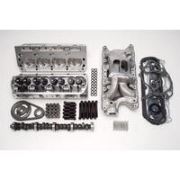 Edelbrock Top End Engine Kit Intake Cam Lifters Timing Set Head Bolts Gaskets Aluminium Heads 87cc Combustion Chamber 215cc intake 471 HP-53 EB2057