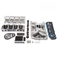 Edelbrock Top End Engine Kit Power Package Intake Heads Cam Timing Chain Head Bolts BB Olds 450 HP-541 TQ Kit EB2058