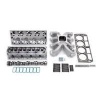 Edelbrock Top End Engine Kit Power Package Intake Heads Cam Timing Chain Head Bolts For Chevrolet LS3 573 HP -485 TQ Kit EB2070