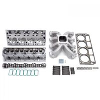 Edelbrock Top End Engine Kit Power Package Intake Vic Jr. E-CNC Heads Cam Head Bolts LS2 w/o timing control Kit EB2083