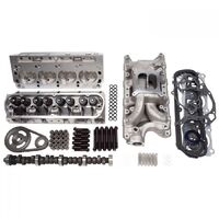 Edelbrock Top End Engine Kit Power Package Intake Heads Cam Timing Chain Head Bolts SB For Ford 367 HP-340 TQ Kit. EB2091