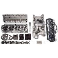 Edelbrock Top End Engine Kit Performer RPM Power Package Intake Heads Roller Cam Timing Chain and Gears Gaskets All Bolts SB For Ford 380 HP  EB20912