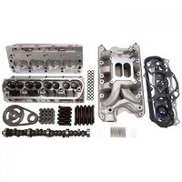 Edelbrock Top End Engine Kit Power Package Intake Heads Cam Timing Chain Head Bolts 351W SB For Ford 400 HP-412 TQ. EB2092