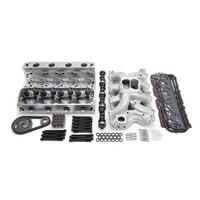 Edelbrock Top End Engine Kit Performer RPM Power Package Intake Heads Roller Cam Timing Chain and Gears Gaskets All Bolts SBF 351W 451 HP/ 43 EB20922