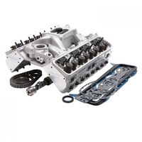 Edelbrock Top End Engine Kit Power Package Intake Heads Cam Timing Chain Head Bolts SB For Chevrolet 435 HP-435 TQ Kit EB2097