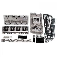 Edelbrock Top End Engine Kit Power Package Intake Heads Cam Timing Chain Head Bolts SB For Chevrolet 435 HP-435 TQ Kit EB2099