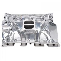 Edelbrock Intake Manifold Performer Dual Plane Aluminium Polished Square Bore For Ford Big Block FE Each EB21051