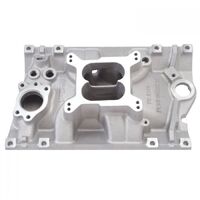 Edelbrock Intake Manifold Performer Dual Plane Aluminium Natural 4-Barrel Square Bore For Chevrolet 4.3L V6 Vortec Each EB2114