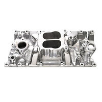 Edelbrock Intake Manifold Performer Vortec Dual Plane Aluminium Polished Square/Spread Bore For Chevrolet 5.7L Vortec EB21161