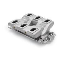 Edelbrock Intake Manifold X1 Ram Log Aluminium Natural 6 2-BarreFor Holden Commodore LS For Chevrolet Small Block Each EB2150