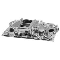 Edelbrock Intake Manifold Performer Dual Plane Aluminium EnduraShine Spread Bore For Chevrolet 396-454 Oval Port EB21614