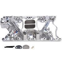 Edelbrock Intake Manifold Performer Dual Plane Aluminium Polished Square Bore For Ford 351W Each EB21811