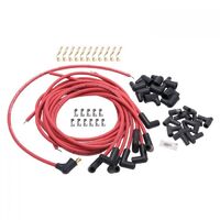 Edelbrock Spark Plug Wires Max-Fire Ultra Spark Spiral Core 50 ohms 8.5mm Red 90 Degree Boots Universal Set EB22711