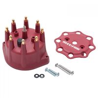 Edelbrock Distributor Cap Male/HEI-Style Red Screw-Down Max-Fire Each EB22731