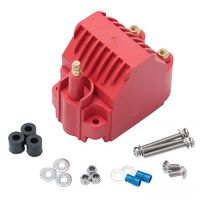 Edelbrock Ignition Coil Max Fire Oil Filled Red 45 000 Volts Each EB22742