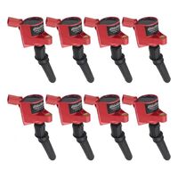 Edelbrock Ignition Coil Coil-on-Plug Modular 61:1 Turns Ratio 26 000 Volts Black and Red 4.6L 5.4L 6.8L 2-Valve For Ford Set of 8 EB22781