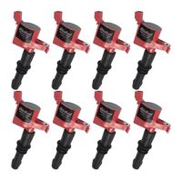 Edelbrock Ignition Coil Coil-on-Plug Modular 75:1 Turns Ratio 21 000 Volts Black and Red 4.6L 5.4L 6.8L Brown 4.500 in. Boot 3-Valve For F EB22791