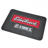 Edelbrock Fender Cover Foam Vinyl Black E-Force Supercharger Logo 22 in. Width 34 in. Length Each EB2323