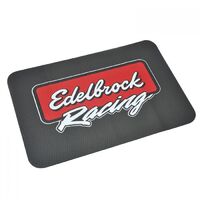 Edelbrock Fender Cover Black Foam/Vinyl Racing Logo 22.0 in. Width 34.0 in. Length Each EB2324