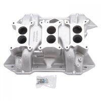 Edelbrock Intake Manifold 6-Pack Dual Plane Aluminium Natural Mopar RB Big Block 413 426 440 Each EB2475