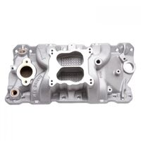 Edelbrock Intake Manifold Performer RPM Marine Dual Plane Aluminium Natural 1987-95 For Chevrolet Small Block Each EB2506