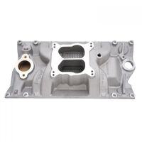 Edelbrock Intake Manifold Perfromer RPM Vortec Marine Dual Plane Aluminium 4-barrel Square Bore For Chevrolet 350 Each EB2516