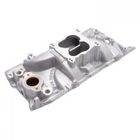 Edelbrock Intake Manifold Performer Marine Dual Plane Aluminium Natural Spread Bore For Chevrolet 396-454 Oval Port Each EB2561