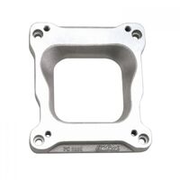 Edelbrock Carburetor Adapter Competition Aluminium Q-Jet Carb To Square Bore Single Plane Intake 0.75 in. Thick Each EB2693