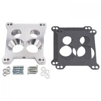 Edelbrock Carburetor Adapter 4-Hole Square Bore Carburetor Spread Bore Manifold .850 in. Thick Each EB2696