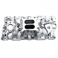 Edelbrock Intake Manifold Performer EPS Dual Plane Aluminium Polished Square Bore For Chevrolet Small Block Each EB27011