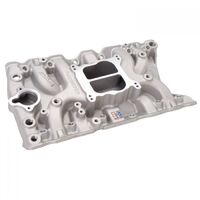 Edelbrock Intake Manifold Performer Dual Plane Aluminium Natural Square/Spread Bore For Oldsmobile 307-403 Each EB2711