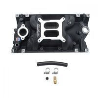 Edelbrock Intake Manifold Performer EPS Vortec Dual Plane Aluminium Black For Chevrolet Vortec E-Tec Each EB27163