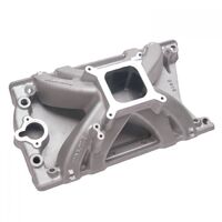 Edelbrock Intake Manifold Victor Single Plane Aluminium Natural Square Bore For Oldsmobile 350/403 Each EB2812