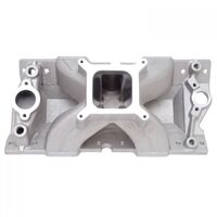 Edelbrock Intake Manifold Super Victor Bowtie Vortec Heads Single Plane Aluminium Natural For Chevrolet Small Block Each EB2814