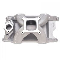 Edelbrock Intake Manifold Super Victor Single Plane Aluminium Natural Square Bore Mopar Small Block Each EB2815