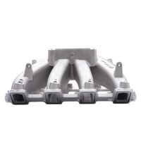 Edelbrock Intake Manifold Super Victor LS-R Heads Only 2-Piece Single Plane Aluminium Satin 4500 Flange EFI Each EB28235