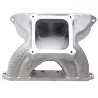 Edelbrock Intake Manifold Victor Spider Single Plane Aluminium Natural Dominator For Chevrolet Small Block Each EB2858