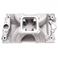 Edelbrock Intake Manifold Victor Single Plane Aluminium Natural Dominator For Chevrolet Small Block Each EB2859