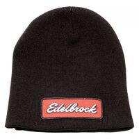 Edelbrock Hat Beanie Black Acrylic Adult One Size Fits All Each EB289422