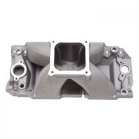 Edelbrock Intake Manifold Super Victor II Single Plane Aluminium Natural Dominator Flange For Chevrolet 565 Each EB2896