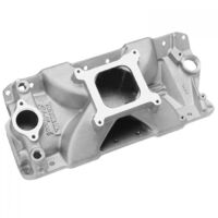 Edelbrock Intake Manifold Victor Jr. CNC Port Matched Single Plane Aluminium Natural Square Bore For Chevrolet Small Block Each EB2900